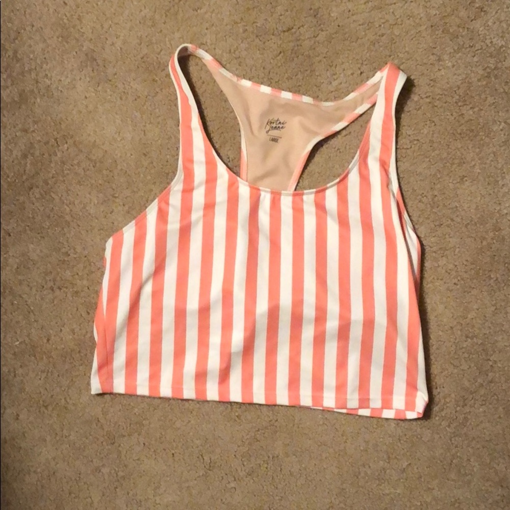 Kortni Jeane Racer Back Swim Top